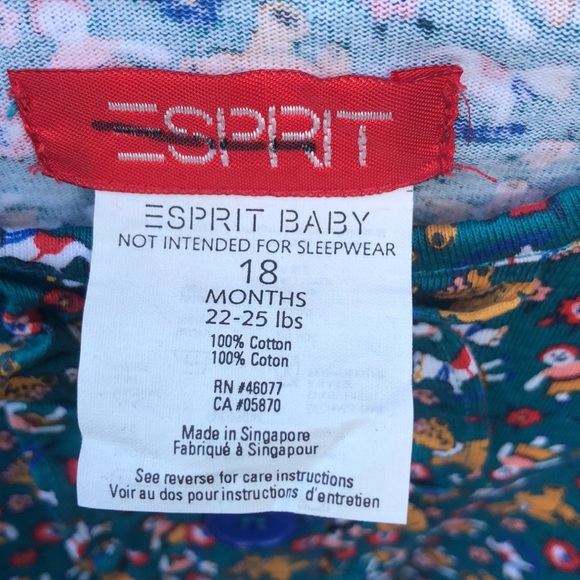Esprit Teddy Horse Rocker Doll Print One Piece - Picture 6 of 7